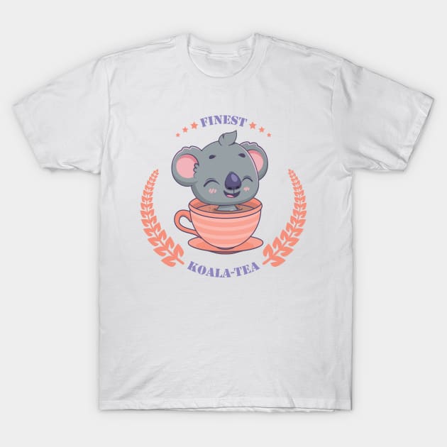 Finest Koala-Tea pun design T-Shirt by GazingNeko